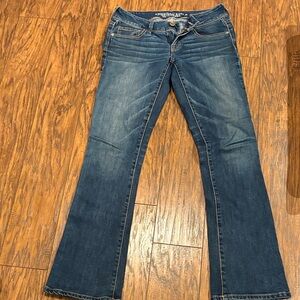American Eagle Outfitters Women's Flare Blue Jeans